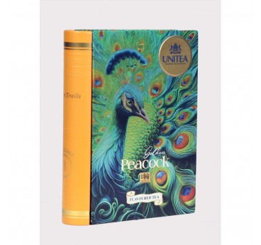 UNITEA Golden Peacock melnā Ceilonas tēja ar piedevām, beramā FBOP 100g grāmatiņā