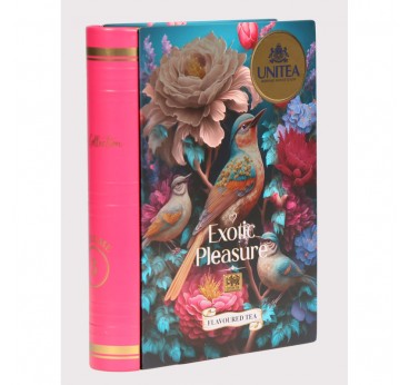 UNITEA Exotic Pleasure melnā Ceilonas tēja ar piedevām, beramā FBOP 100g grāmatiņā