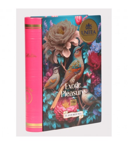 UNITEA Exotic Pleasure melnā Ceilonas tēja ar piedevām, beramā FBOP 100g grāmatiņā