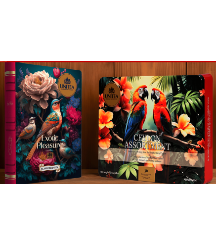 Чай Unitea Ceylon Assortment асорти 36 пакетиков, метал