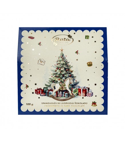 Cranberries in dark chocolate 50% 100g RUTA