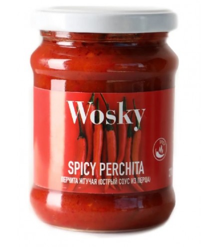 Wosky Spicy Perchita aso piparu mērce 270g