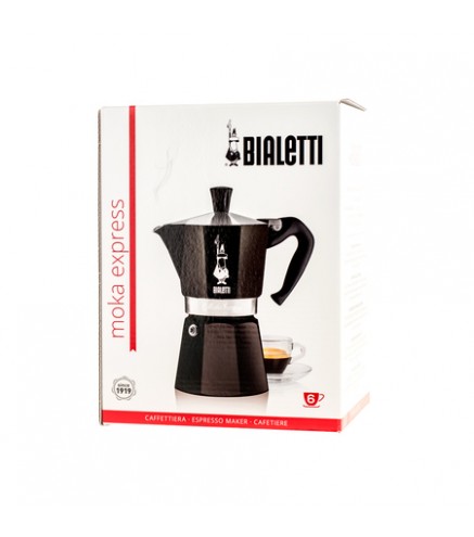 Bialetti Moka Express 6 cup 300ml гейзерная кофеварка чёрная