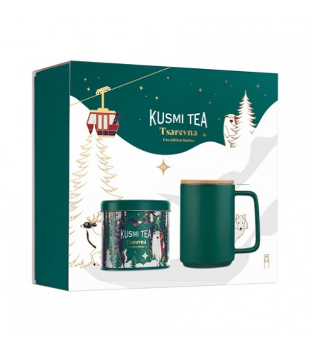 Kusmi tējas Tsarevna dāvanu komplekts - beramā tēja 120g un krūze