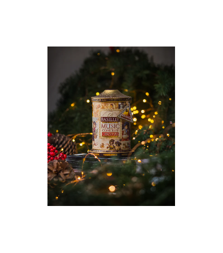 Black tea MUSIC CONCERT CHRISTMAS BASILUR 100g tin caddy Music Box