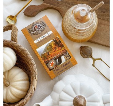 BASILUR AUTUMN TEA melna tēja 100G 4 Seasons kartona pac.