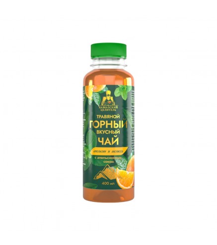 Mountain herbal tea "Orange and lemon balm" plastic 400 ml "Caucasian healer"