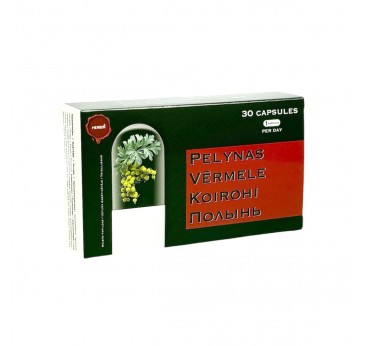 Wormwood extract 30 capsules HERBIN against parasites and worms