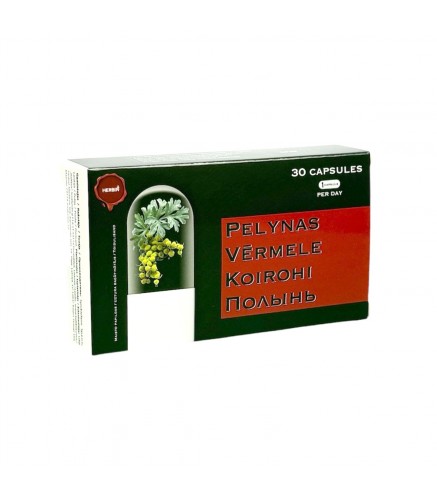 Wormwood extract 30 capsules HERBIN against parasites and worms