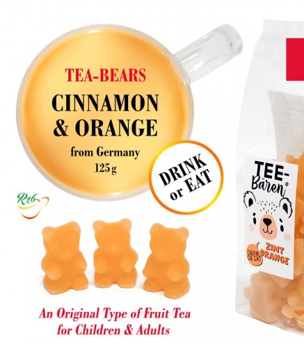 Fruit Tea Bears - Cinnamon & Orange, 125g Zimt Orange
