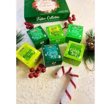 Stassen Festive Collection Premium Gift Set of Assorted Green Tea Bags, 95g