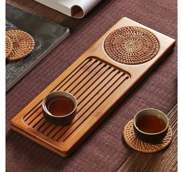 Natural bamboo Tea serving tray