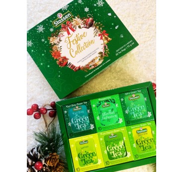 Stassen Festive Collection Premium Gift Set of Assorted Green Tea Bags, 95g