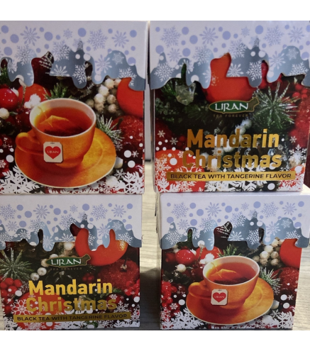 Liran Mandarin Christmas заварной черный чай со вкусом мандарина 40г