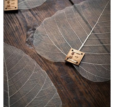 Фильтр для чая в форме листа дерева Бодхи - Натуральный фильтр для чая из пшеничной соломы