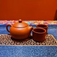3pcs Premium Handcrafted Clay Tea Set - Includes Xishi Pot & 2 Cups