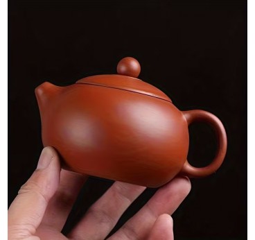 3pcs Premium Handcrafted Ceramic Tea Set - Includes Xishi Pot & 2 Cups