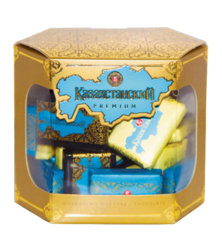 "BAYAN SULU" "Kazahstāna" šokolādes konfekšu asorti dāvanu kastītē, 180g