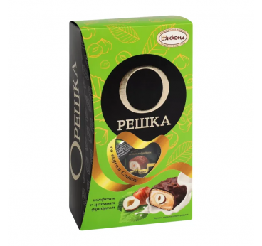 Oreška konfektes ar veseliem lazdu riekstiem un krējuma garšu 150 g dāvanu kastītē