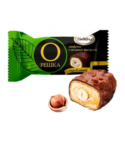 Oreška konfektes ar veseliem lazdu riekstiem un krējuma garšu 150 g dāvanu kastītē