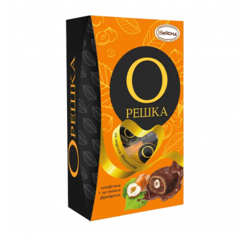Конфеты "Орешка" с цельным фундуком со вкусом шоколада 150 г