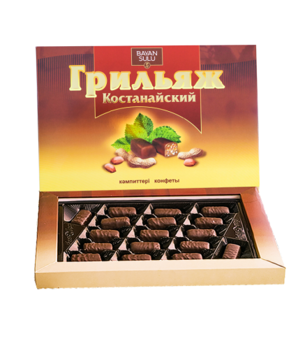 Chocolate candies "BAYAN SULU" "Kostanay Grilyazh" in a gift box 215 g