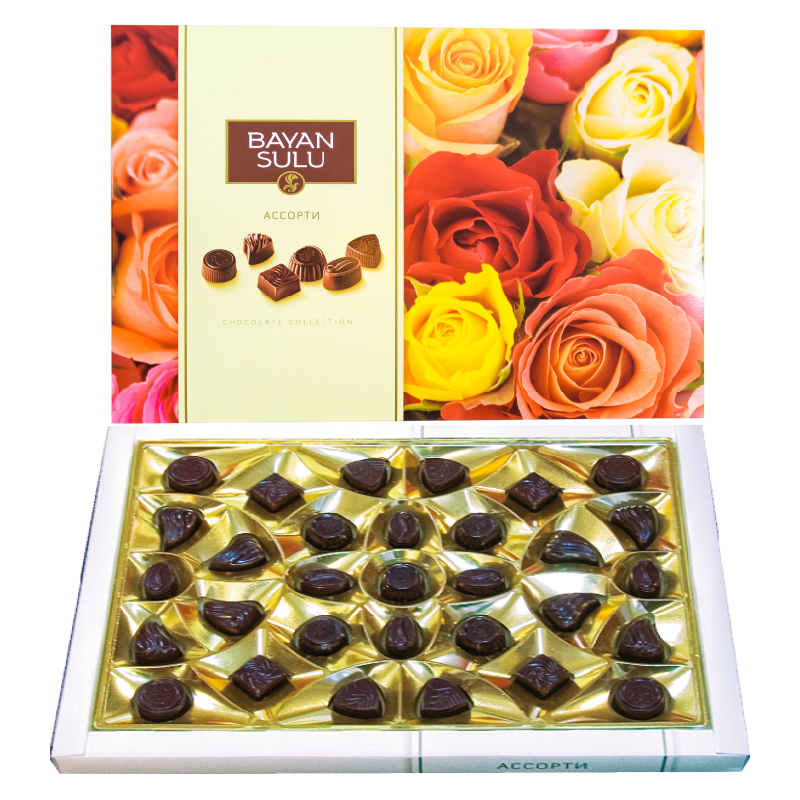 Шоколадные конфеты "BAYAN SULU" Ассорти в подарочной коробке 320 г