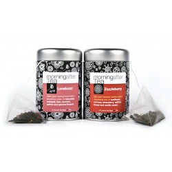 Vintage Teas LOVE BUZZ Pyramid melnā tēja zīda piramīdas maisiņā 10 gab.
