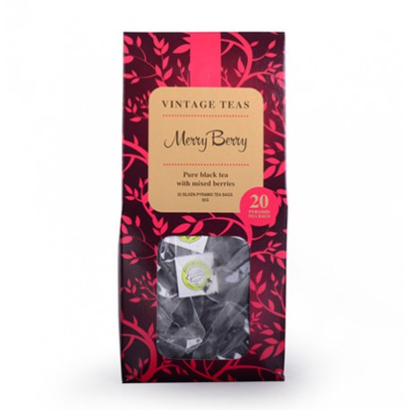 Vintage Teas Merry Berry 20 silken pyramid teabags x 2,5g