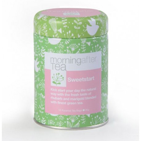 Vintage Teas SWEET START Pyramid зеленый чай с ревнем в шелковом пакетике 10 пирамидок