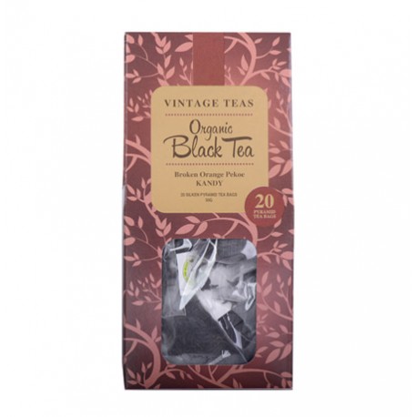 Vintage Teas Organic Black Tea Pyramid черный чай в шелковом пакетике 20 пирамидок 50g Vintage Teas Organic Black Tea Pyramid черный чай в шелковом пакетике 20 пирамидок 50g