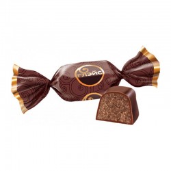 Weighted sweets “Glace”with chocolate taste 0.5kg