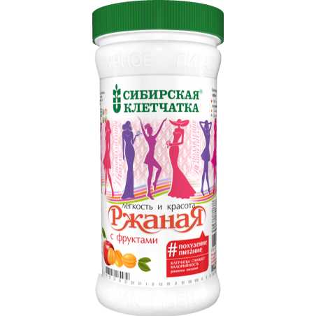 «Сибирская клетчатка» Ржаная с фруктами 350г