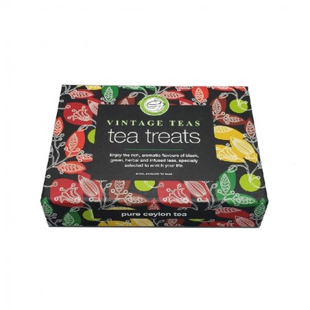 Vintage Teas dāvanu tēju izlase papīra kastē 6x10 tējas maisiņi