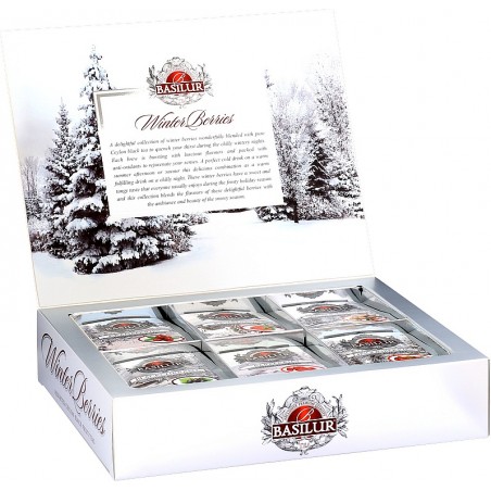 “WINTER BERRIES” 60 пакетиков чай в подарочной упаковке BASILUR 120 гр.
