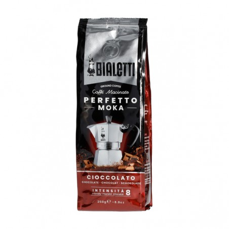 Ароматизированный молотый кофе Bialetti Perfetto Moka Cioccolato шоколадный 250g