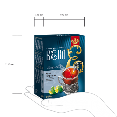 Krasnodar melnā tēja ar bergamotes aromātu 100g
