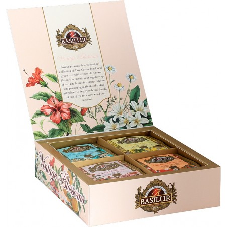 Green & black tea VINTAGE BLOSSOMS ASSORTED (40ENx1,5g) Basilur