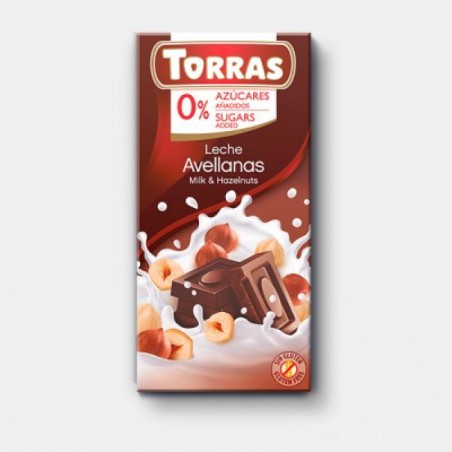 Milk chocolate with hazelnuts, Torras, 75 g