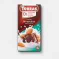 Torras Milk chocolate with almonds, 75 g without added sugar Torras Milk chocolate with almonds, 75 g without added sugar