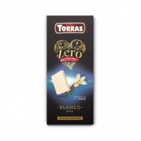 White Vanilla chocolate without sugar, Torras Zero, 100 g