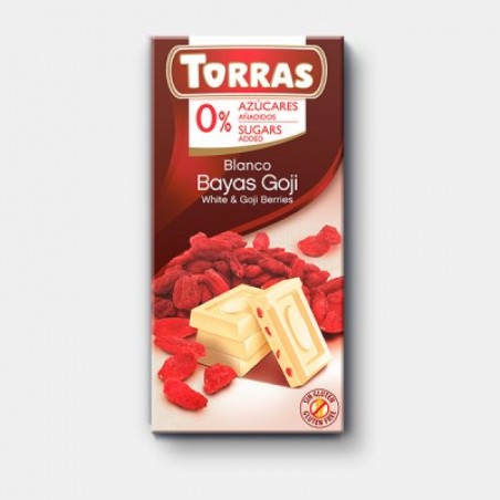 Белый шоколад с ягодами годжи, Torras, 75 г