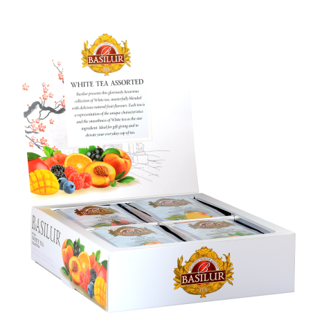 Basilur baltā tēja ASSORTED 40 paciņas