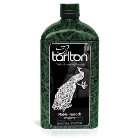 Ceylon green tea GP1 NOBLE PEACOCK in an elegant metal bottle, 150 g Tarlton
