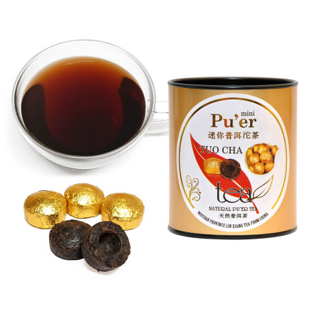 Tea mini Puer TUO-CHA (Shou) A, 100 g paper tube GF