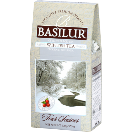 BASILUR WINTER TEA melna tēja ar dzērvenēm 100G 4 Seasons