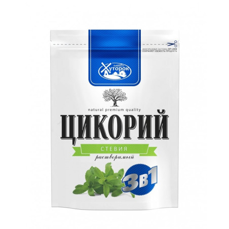 Цикорий растворимый СТЕВИЯ 3В1 130г Бабушкин Хуторок