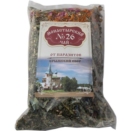 Monastirskij Zāļu kolekcija tēja №26 Pret parazītiem 100g Klostera tēja
