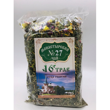 Monastirskij Zāļu kolekcija tēja №27 Sešpadsmit garšaugi 100g Klostera tēja