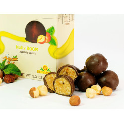 Konfektes glazētas ar šokolādi "Ar riekstiem" Pure Delight" 150g Steviasun